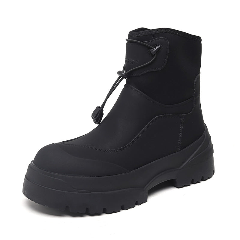 Edgy snow boots black mountain trainers grunge retro skiing shoes