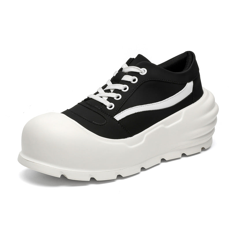 Gothic platform sneakers white unusual sole punk trainers grunge 3D skater shoes