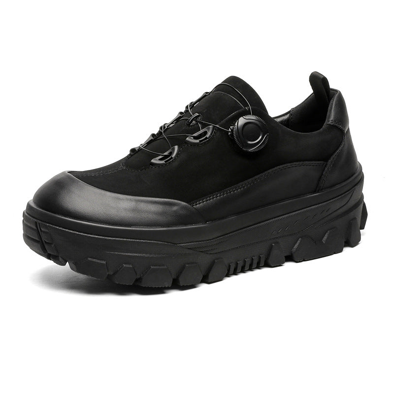 Hiking style platform boots black mountain sneakers grunge retro skiing fashion catwalk shoes