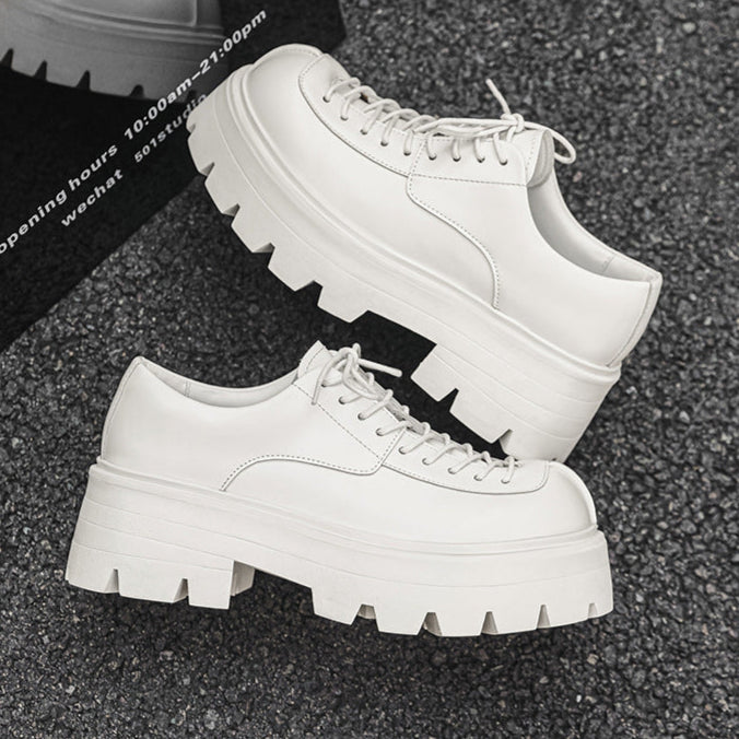 Chunky sole retro sneakers black 90s style grunge platform trainers old school rave shoes