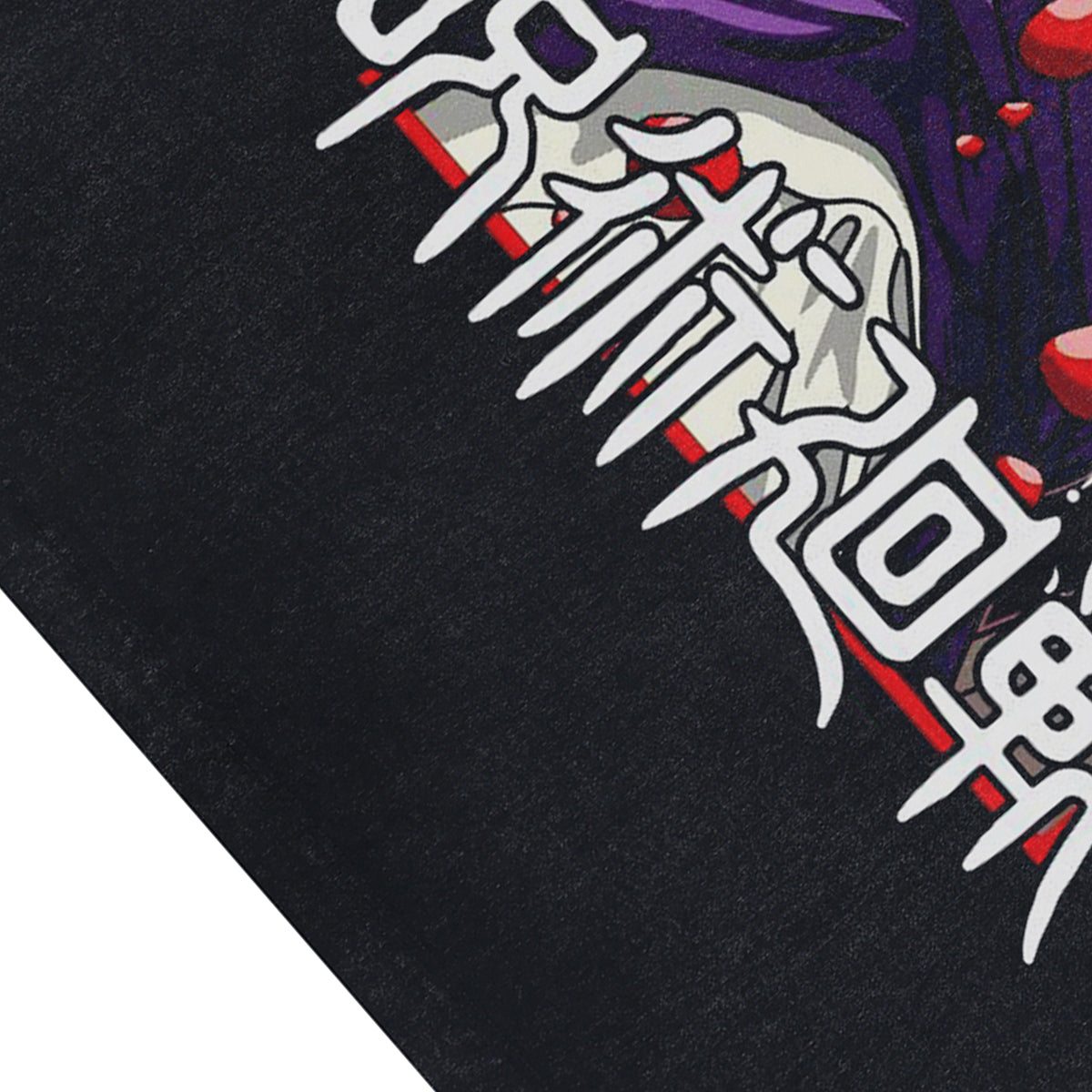 Anime boy sleeveless t-shirt vintage cartoon vest retro Japanese anime tank top in acid wash black