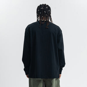 Balaclava print long sleeve top ganster t-shirt hip-hop jumper in white