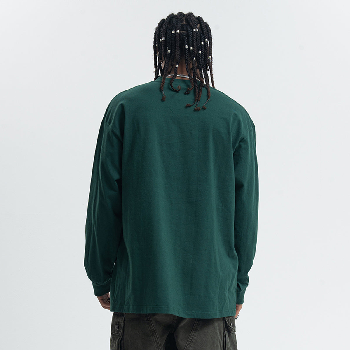 Fuck off slogan jumper pinup girl print top long sleeve retro grunge t-shirt in white