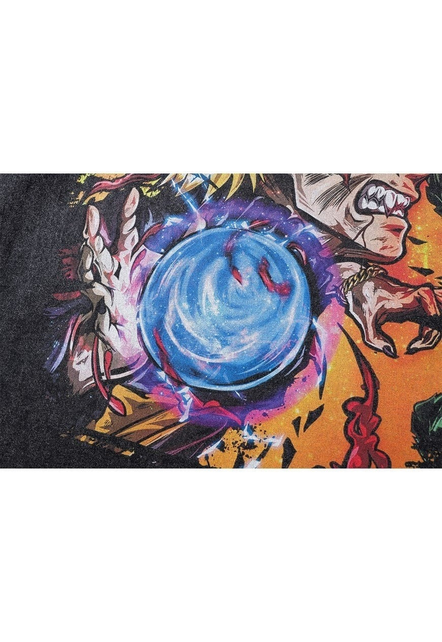 Rasen Maru t-shirt Anime tee retro anime top in grey