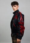 Snake skin racing jacket Japanese style motorsports bomber