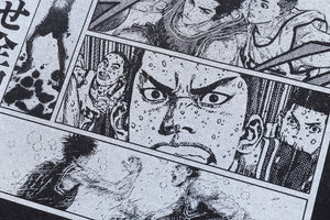 Vintage anime t-shirt slam dunk tee retro Japanese top in grey