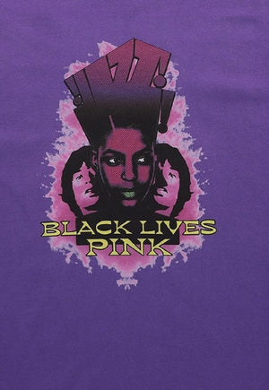 Black lives t-shirt vintage poster tee 90s raver top purple