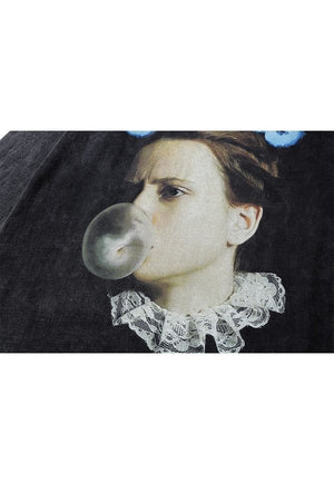 Bubble gum t-shirt renaissance long sleeve tee in acid black