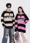 Academia sweater preppy jumper high school punk top in pink