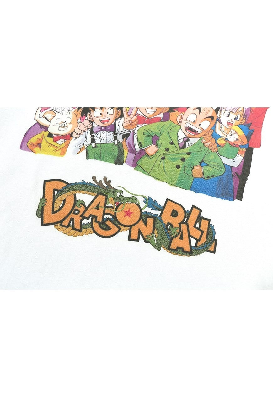 Dragon ball t-shirt Anime tee Japanese retro DBZ top white
