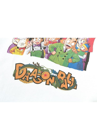 Dragon ball t-shirt Anime tee Japanese retro DBZ top white