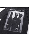 Doberman t-shirt Gothic dog tee Pinscher top vintage grey