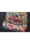 Dragon cartoon t-shirt Mario Kart tee vintage game top grey