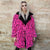 Leopard fleece coat handmade reversible animal trench coat