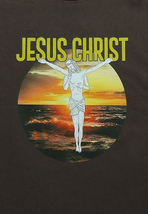 Jesus print tank top religion tee retro sleeveless vest top