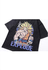 Dragon ball Z t-shirt Japanese cartoon tee vintage wash top