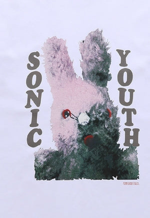 Grunge bunny print t-shirt psychedelic tee sonic youth top