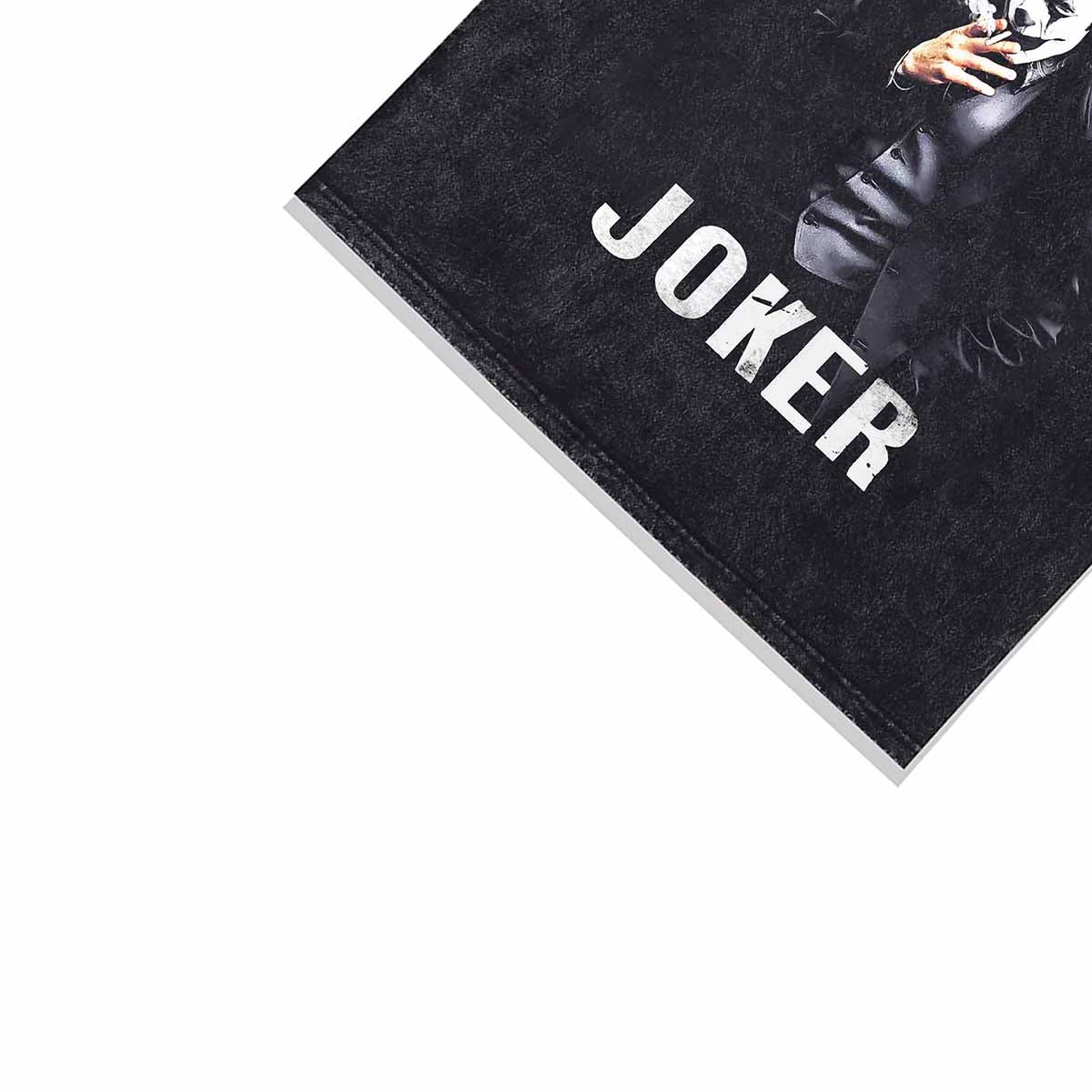 Joker vintage t-shirt clown cartoon tee creepy top in acid grey