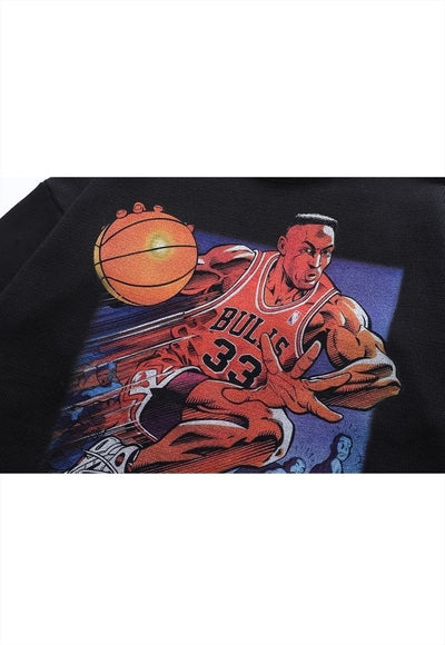 Scottie Pippen sweater knitted distressed basketball jumper