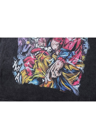 Dragon ball Z t-shirt DBZ tee Japanese cartoon top in black