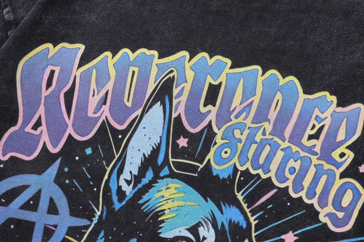 Gamer t-shirt computer print tee y2k cartoon top in vintage grey