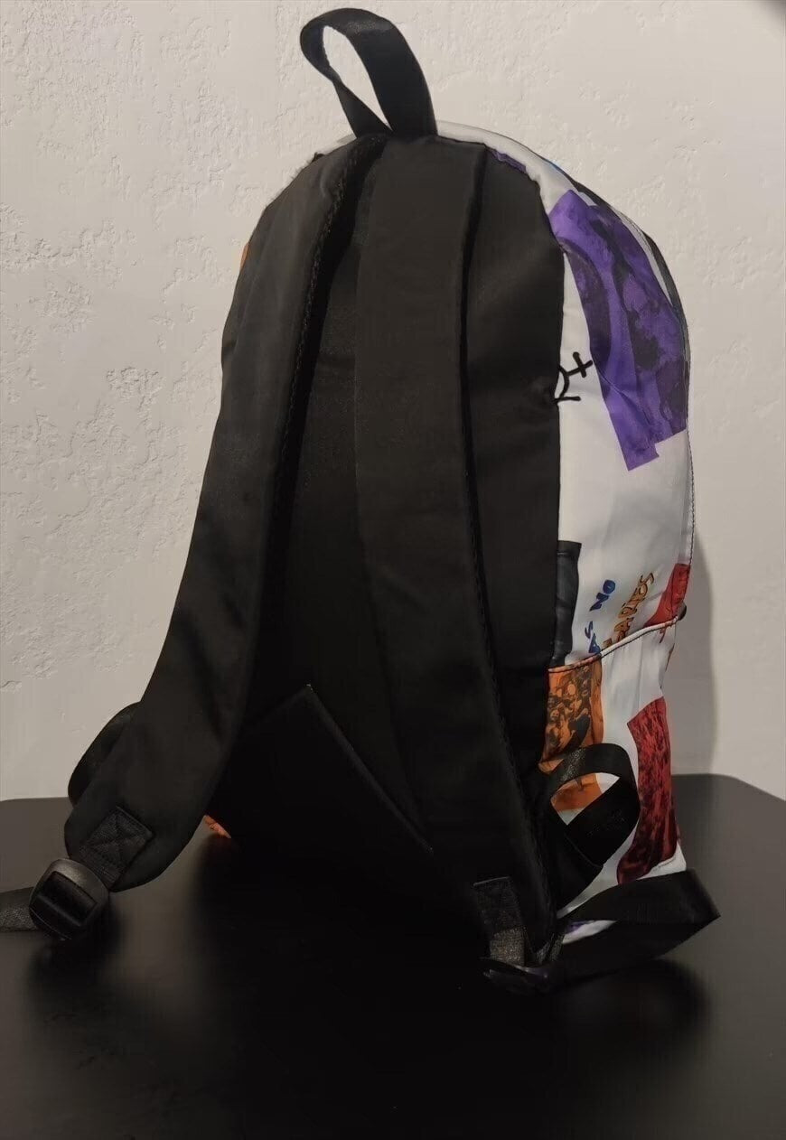 Retro Hollywood backpack grunge festival 69 rucksack white