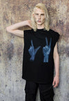 X-ray sleeveless t-shirt sign language tank top surfer vest