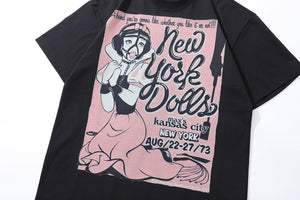 Bondage t-shirt princess print tee retro s&m top in Cream