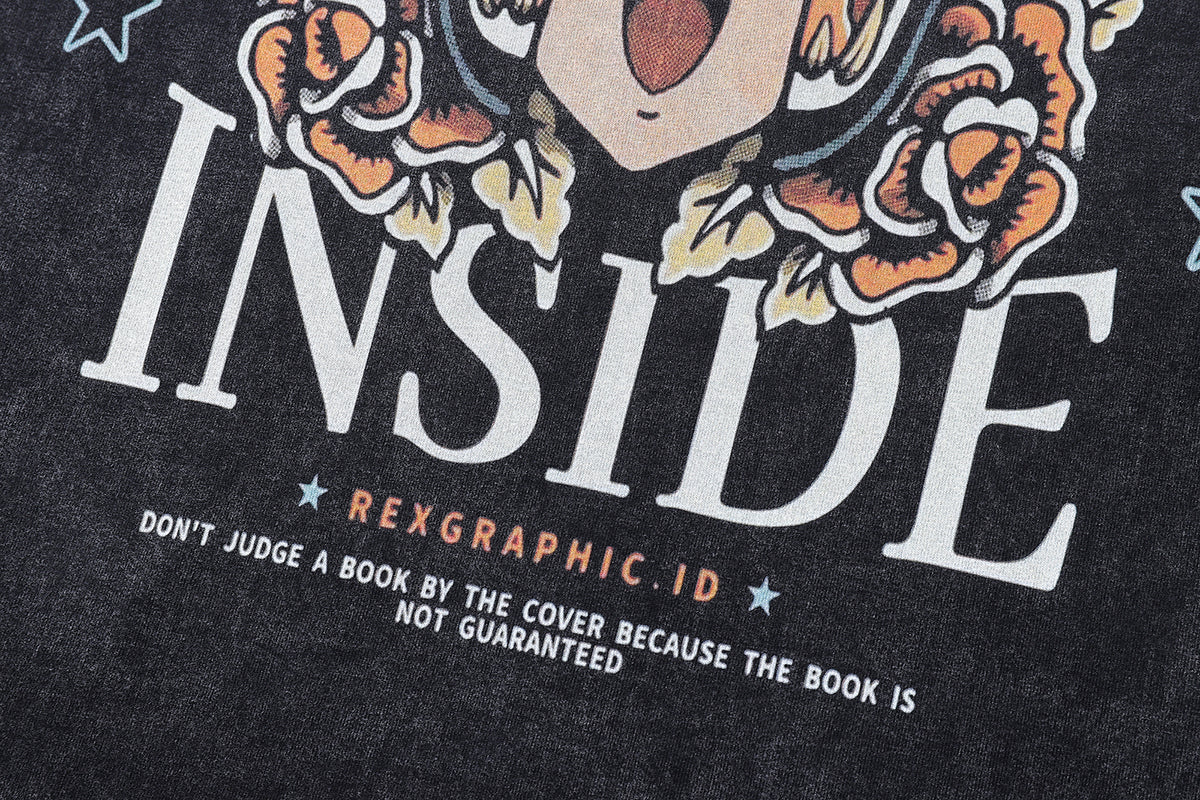 Tiger t-shirt anime print tee Japanese cartoon top in vintage grey