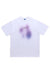 Paint splatter t-shirt graffiti tee grunge top in white