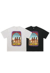 Rock band t-shirt guns & roses tee grunge top in off white