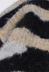 Striped sweater fluffy zebra jumper animal print fuzzy top