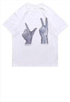 X-ray skeleton print t-shirt bones tee grunge top in white