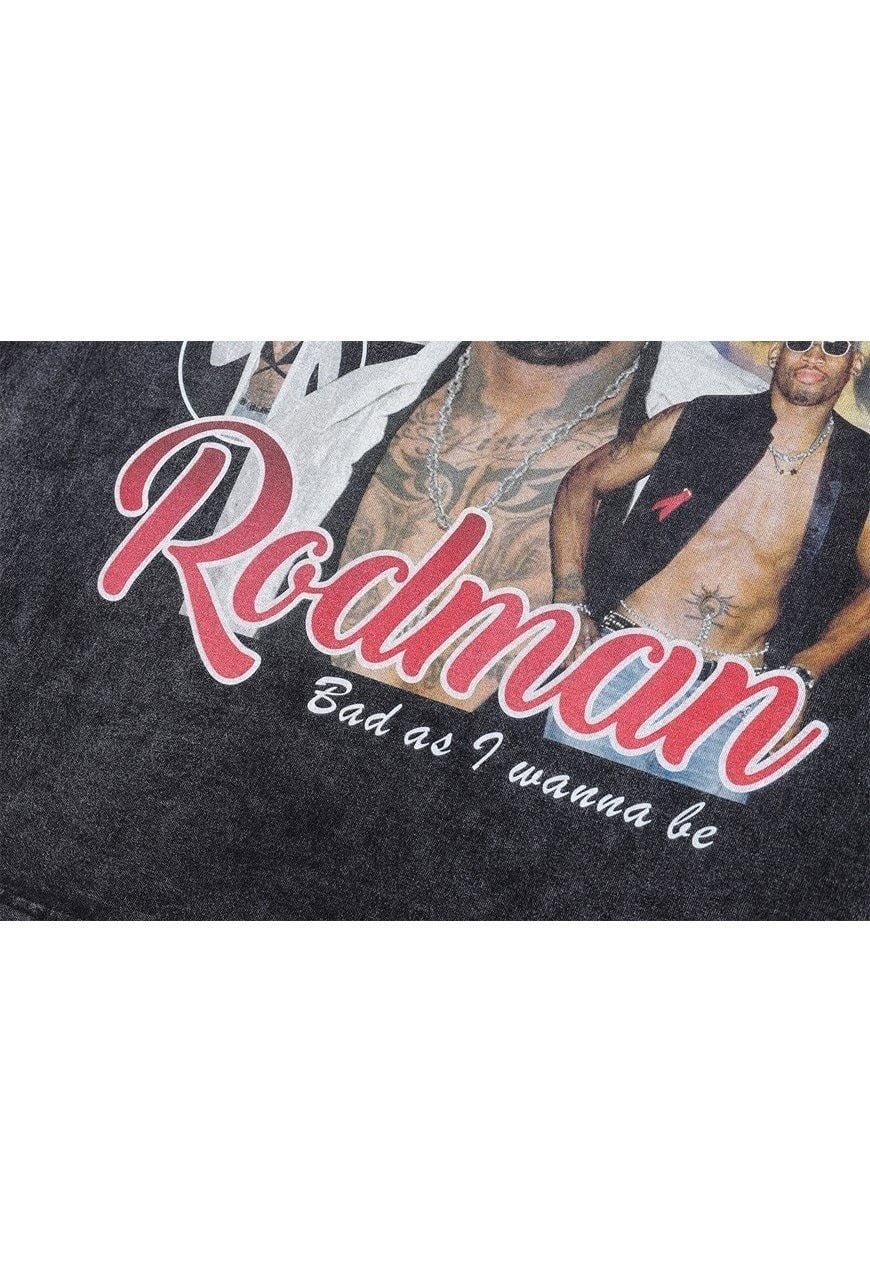 Basketball player t-shirt American tee retro skater top