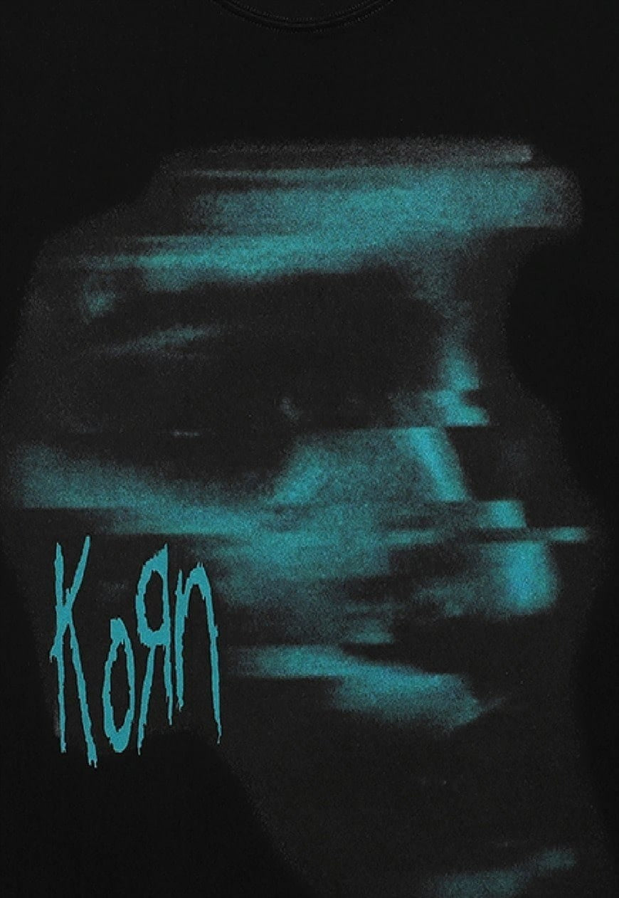 Korn t-shirt metal band tee retro grunge top in black