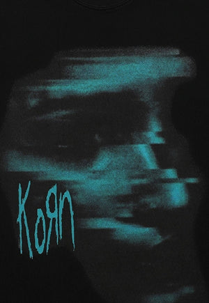 Korn t-shirt metal band tee retro grunge top in black