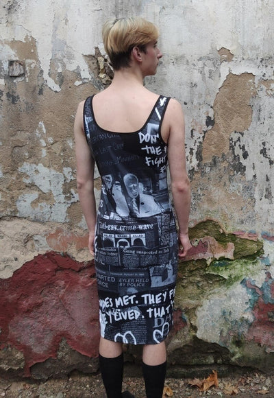 Pride midi sleeveless dress LGBT love long gay graffiti tee