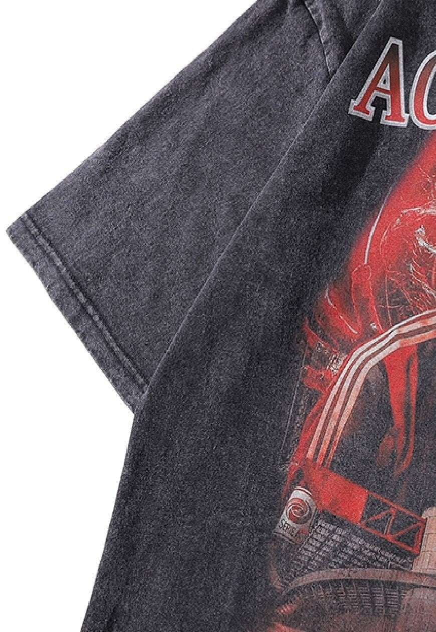 Kaka print t-shirt AC Milan tee retro football top in grey