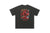 Psychedelic graffiti t-shirt dont care slogan top in grey