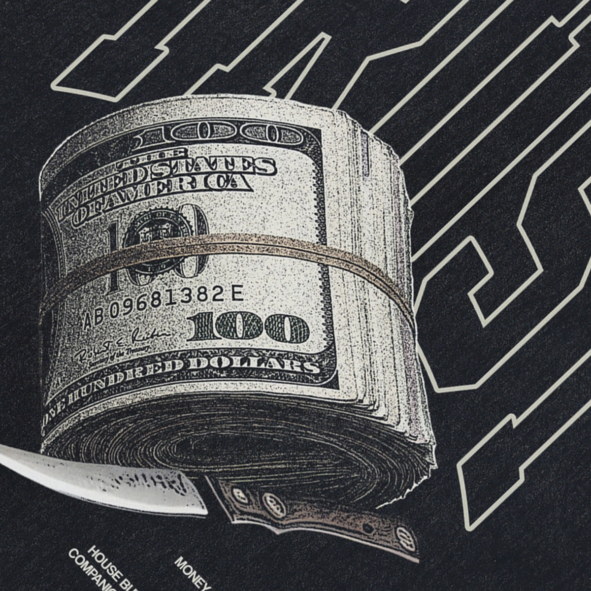 Money stash sleeveless t-shirt dollar print surfer vest gangster tank top in acid wash black