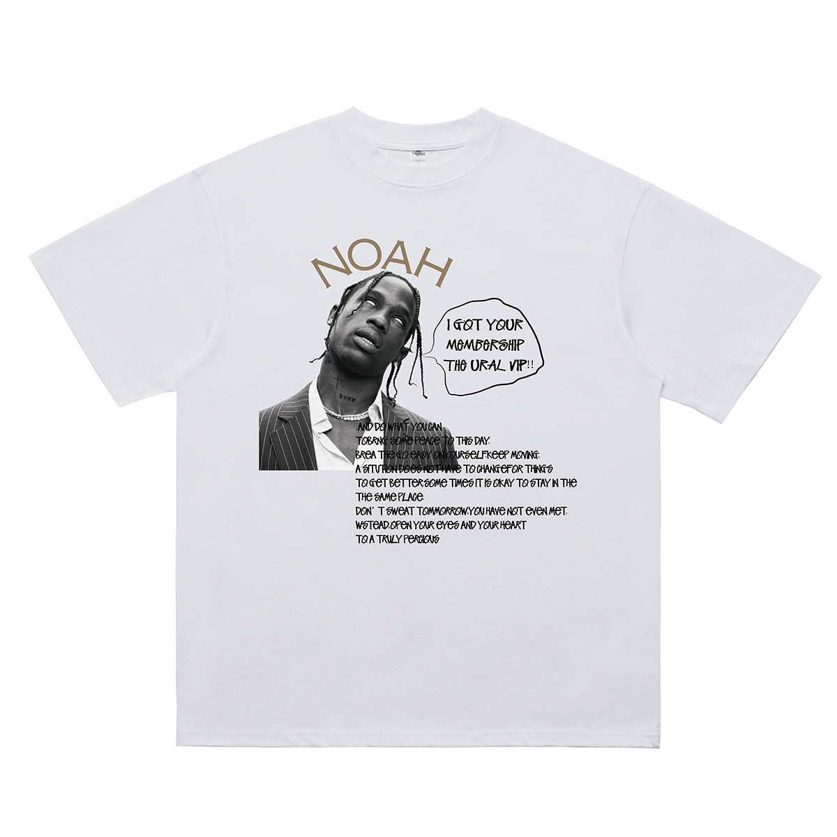 Retro Travis Scott t-shirt hip-hop tee rapper top in white