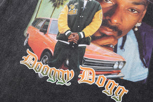 Vintage Snoop t-shirt hip-hop tee retro Dogg rapper top in grey