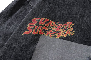 Nun print t-shirt sucker slogan tee grunge raver top in vintage grey