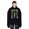 Cross print hoodie Gothic pullover punk redemption jumper