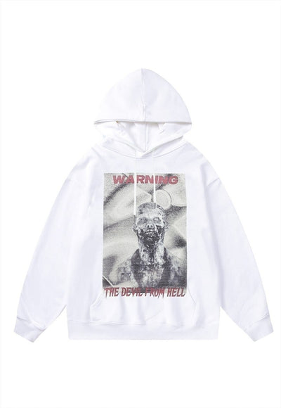 Zombie hoodie monster pullover premium grunge jumper