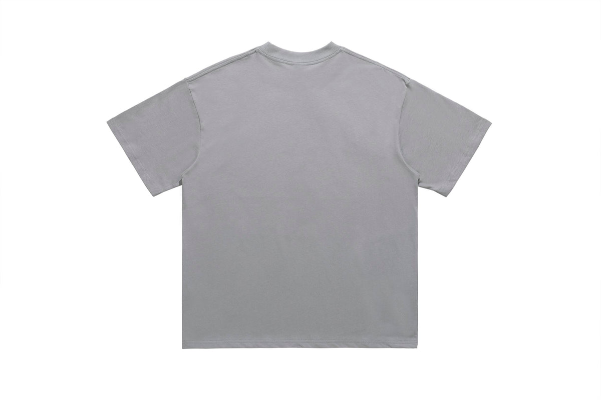 Knuckles t-shirt fighter top grunge slogan tee grey