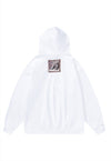 Bondage hoodie grunge pullover premium punk jumper in white