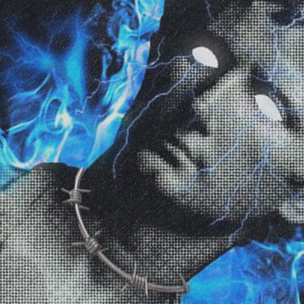 Psychedelic sleeveless t-shirt sculpture cartoon surfer vest raver tank top in acid wash black