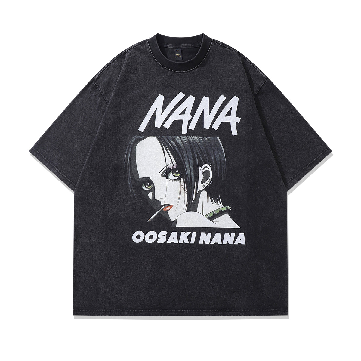 Vintage Nana t-shirt anime tee retro Japanese top in grey