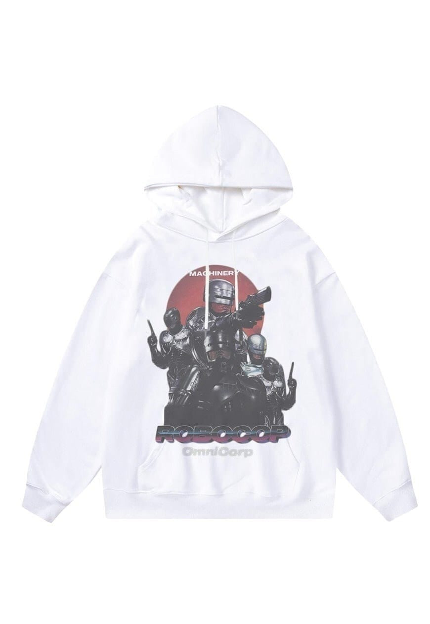 Robocop hoodie robot pullover 90s movie top police jumper